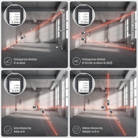 BORMANN Pro BDM7100 Μετρητής Απόστασης, 2 Δεσμών Laser 100/200m (078920)