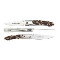 BORMANN Pro BHT7597 Σουγιάς Ανοξείδωτος με Λαβή-Εφέ Κέρατο Ελαφιού 180mm (078982)