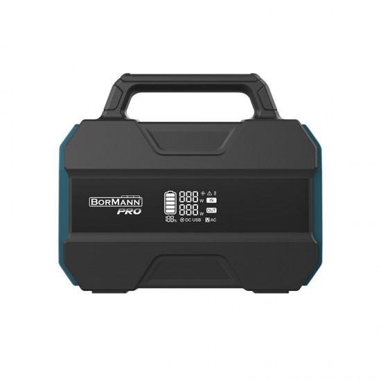 BORMANN Pro BBC5050 Power Station 300W,230Wh,72000mAh,AC,DC,Type-C,USB-A, LiFePO (079736)