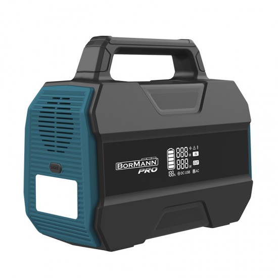 BORMANN Pro BBC5050 Power Station 300W,230Wh,72000mAh,AC,DC,Type-C,USB-A, LiFePO (079736)