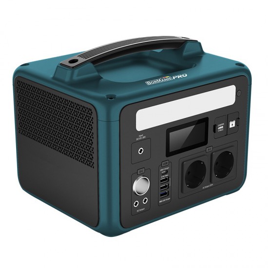 BORMANN Pro BBC5060 Power Station 600W,640Wh/200000mAh , 12V/24V, AC, DC, TYPE C, USB-A , LiFePO4 (079743)