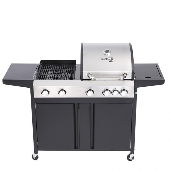 BORMANN Elite BBQ5060 Ψησταριά Υγραερίου 3 σε 1 Combo Grill (080466)