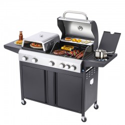 BORMANN Elite BBQ5060 Ψησταριά Υγραερίου 3 σε 1 Combo Grill (080466)
