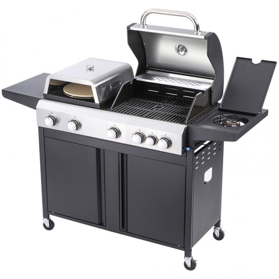 BORMANN Elite BBQ5060 Ψησταριά Υγραερίου 3 σε 1 Combo Grill (080466)