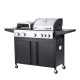 BORMANN Elite BBQ5060 Ψησταριά Υγραερίου 3 σε 1 Combo Grill (080466)