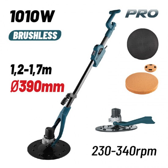 BORMANN Pro BCG1490 Λειαντήρας Σοβά με Προέκταση (Τηλεσκοπικός),1010W,Φ390mm,Ρυθμιζόμενος 230-340rpm (080534)