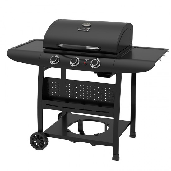 BORMANN Elite BBQ6030 Ψησταριά Υγραερίου FORGE 3 Εστιών με Μαντεμένια Σχάρα (084167)