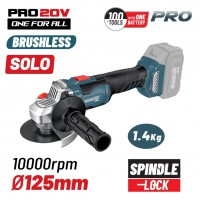 BORMANN Pro BBP5305 Γωνιακός Τροχός Brushless 20V,Li-Ion,125mm,10.000rpm,SOLO (084433)