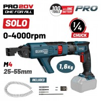 BORMANN Pro BBP5155 Κατσάβιδι Γυψοσανίδας Μπαταρίας 20V, Li-Ion, 0-4000rpm, SOLO (084730)
