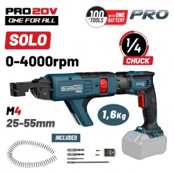 BORMANN Pro BBP5155 Κατσάβιδι Γυψοσανίδας Μπαταρίας 20V, Li-Ion, 0-4000rpm, SOLO (084730)