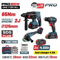 BORMANN Pro BBP5436X44T3CA Σετ Compact Brushless Kρουστικό Δραπ/βιδο & Γωνιακός Τροχός Brushless (085041)