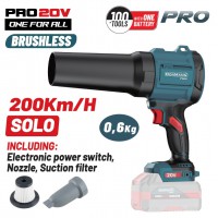 BORMANN Pro BBP5442 Φυσητήρας-Απορροφητήρας Φύλλων Compact,Brushless Μπαταρίας 20V, SOLO (085119)