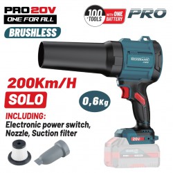 BORMANN Pro BBP5442 Φυσητήρας-Απορροφητήρας Φύλλων Compact,Brushless Μπαταρίας 20V, SOLO (085119)