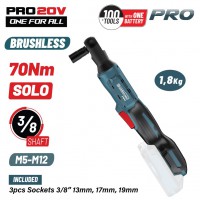 BORMANN Pro BBP5423 Ηλεκτρική Καστάνια Μπαταρίας 20V,Li-Ion,70Nm,0-320rpm,3/8",SOLO (085164)