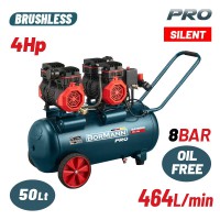 BORMANN BAT5013 Αεροσυμπιεστής Μονομπλόκ,Oil Free,4Hp/50L/464L/min (085966)