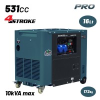 BORMANN Pro BGB9970 Γεννήτρια Πετρελαίου Συνεχ. Απόδοση 6500W,531cc,Μίζα,Μπαταρία,AVR,Τροχοί (086031)