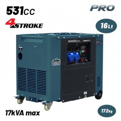 BORMANN Pro BGB9773 Γεννήτρια Πετρελαίου Τριφασική, Απόδοση 7000W,531cc με Μίζα & Τροχούς (086048)