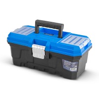 BORMANN Pro BTB3314 Εργαλειοθήκη Χειρός Πλαστική "Wolf", Μεταλλικά Κουμπώματα & Ταμπακέρα (054313)