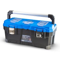 BORMANN Pro BTB3318 Εργαλειοθήκη Χειρός Πλαστική "Lion", Λαβή Αλουμινίου, Μεταλλικό Κούμπωμα (054337)