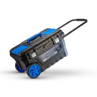 BORMANN Pro BTB3322 Εργαλειοθήκη Πλαστική "Snake" Με Ρόδες, Τηλεσκοπική Λαβή & Ταμπακέρα (054351)