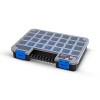 BORMANN Ταμπακιέρα Εργαλείων Πλαστική Zebra 23 Θέσεων Με Μεταβλητά Διαχωριστικά