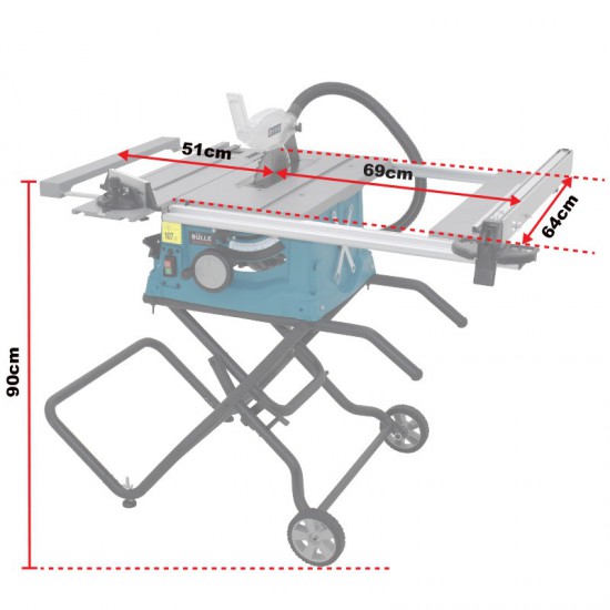 ΠΑΓΚΟΠΡΙΟΝΟ ΞΥΛΟΥ 1800W, Φ250 ΒΑΡΕΩΣ ΤΥΠΟΥ BULLE (633077)