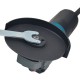 ΓΩΝΙΑΚΟΣ ΤΡΟΧΟΣ 850W, 125mm BULLE (633093)