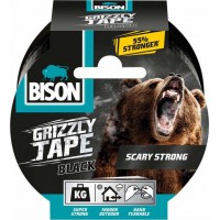 Ισχυρή υφασμάτινη ταινία συγκόλλησης Bison Grizzlly Tape  Μαύρη  27958
