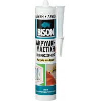 Ακρυλική Μαστίχη Γενικής Χρήσης Bison Acrylic Λευκή 300ml 66913