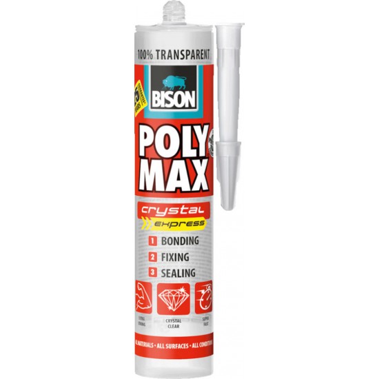 POLY MAX EXPRESS CRYSTAL ΔΙΑΦΑΝΗ 300gr BISON 20982