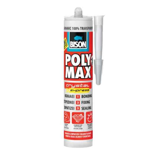 POLY MAX EXPRESS CRYSTAL ΔΙΑΦΑΝΗ 300gr BISON (B20982)