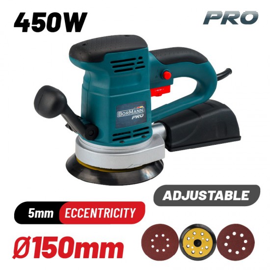 BORMANN Pro BSS5000 Τριβείο Έκκεντρο - Ρυθμιζόμενο 450W (020714)