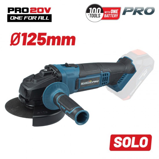 BORMANN Pro BBP3500 Γωνιακός Τροχός Μπαταρίας 20V,SOLO (027614)