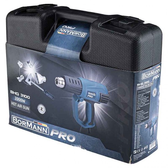 BORMANN Pro BHG3100 Πιστόλι Θερμού Αέρα 2000W (032311)