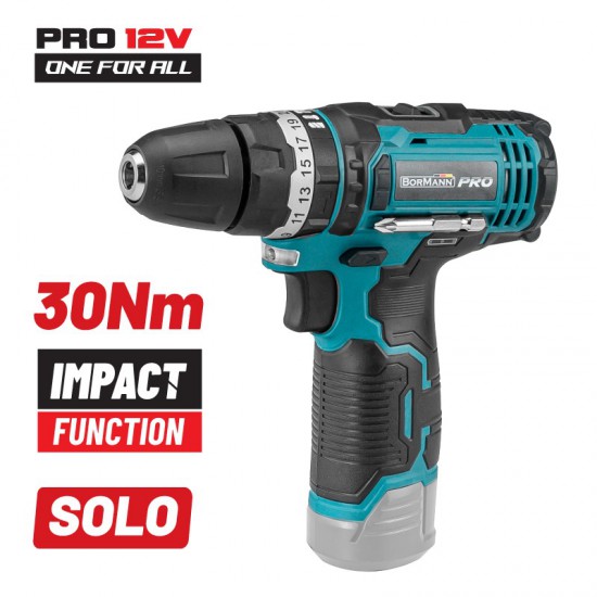 BORMANN Pro BBP2200 Κρουστικό Δραπανοκατσάβιδο Μπαταρίας 12V,Li-Ion,25Nm,SOLO (032809)
