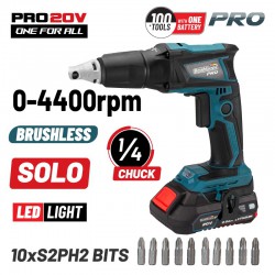 BORMANN Pro BBP5150 Κατσαβίδι Γυψοσανίδας 20V Brushless Μπαταρίας,SOLO (036326)