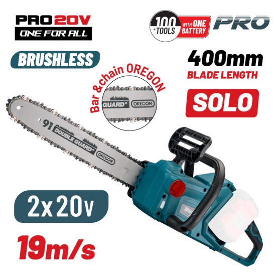 BORMANN Pro BBP4500 Αλυσοπρίονο Brushless 20V+20V,SOLO (036432)