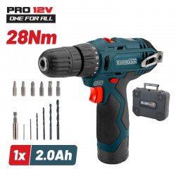 BORMANN BCD2010 Δραπανοκατσάβιδο Μπαταρίας 10.8V, Li-Ion,Βαλίτσα με Εξαρτήματα (050964)