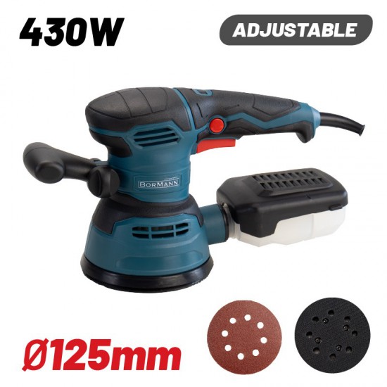BORMANN BSS2470 Τριβείο Έκκεντρο 430W Ρυθμιζόμενο,Φ125mm (050988)