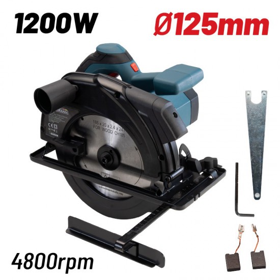 BORMANN BCS1410 Δισκοπρίονο 1200W,Φ185,4800rpm,Laser,Δίσκος 24Τ (053514)