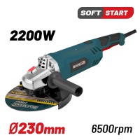 BORMANN BAG2200 Γωνιακός Τροχός 2200W,Φ230,με Προεκκίνηση,6500rpm (053521)