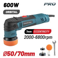 BORMANN Pro BCP3050 Αλοιφαδόρος Έκκεντρος 600W,50mm/75mm,2000-6800Rpm,με Προεκκίνηση (061953)
