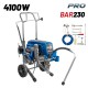 BORMANN Pro BAP7100 Ηλεκτρικό Πιστόλι Ψεκασμού Airless 4100W,5,5Lt/min,15m (071884)