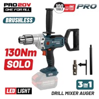 BORMANN Pro BBP5330 Δράπανο Μπαταρίας 20V Brushless,SOLO (073871)
