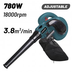 BORMANN Pro BPB6650 Φυσητήρας-Αναρροφητήρας Χειρός Ηλεκτρικός 780W,3,8m³/min,0-18000rpm & Aξεσουάρ (079521)