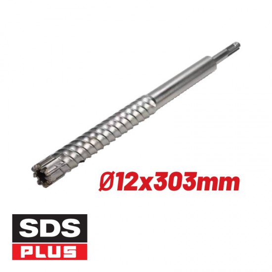 BORMANN Pro BHT4350 Rebar Cutter Τρυπάνι με SDS-PLUS Στέλεχος για Δομικά Υλικά Φ12x303 (082828)