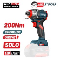 BORMANN Pro BBP5410 Παλμικό Κατσαβίδι Compact Brushless Μπαταρίας 20V, SOLO (083252)
