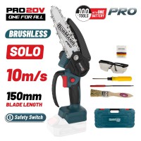 BORMANN Pro BBP3916C Κλαδευτικό Αλυσοπρίονο Μπαταρίας 20V, Brushless,Λάμα 15cm,825gr, Βαλίτσα, SOLO(083542)