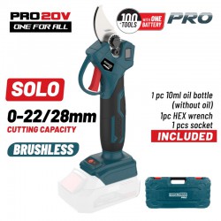 BORMANN Pro BBP4128C Ψαλίδι Κλάδου Μπαταρίας 20V,Brushless,0-22/28mm,1kg, BMC, SOLO (083566)