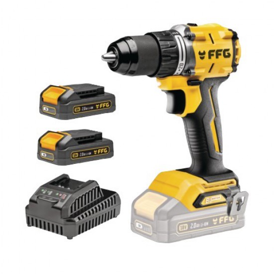 ΚΡΟΥΣΤΙΚΟ ΔΡΑΠΑΝΟΚΑΤΣΑΒΙΔΟ ΜΠΑΤΑΡΙΑΣ HD 60 18V PRO 2x2,0Ah F.F.GROUP (D00519)